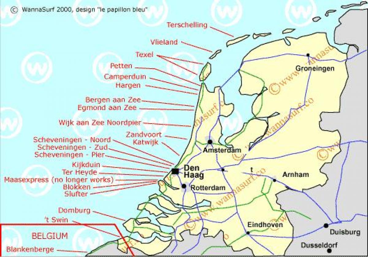 Holland beach map