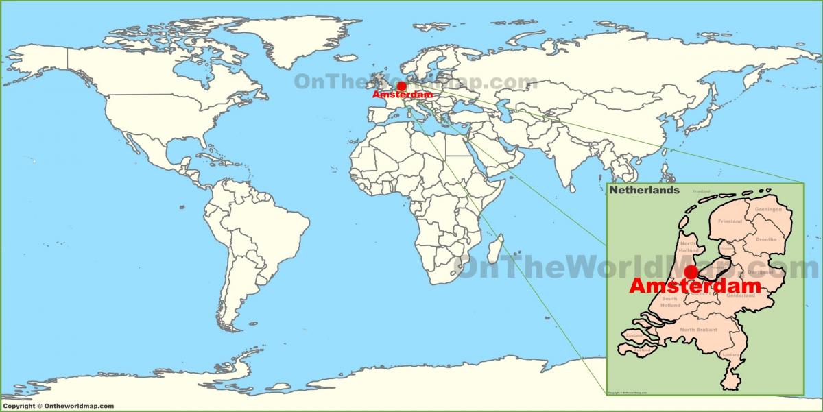 Netherlands in world map