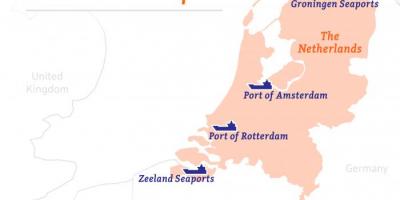 Netherlands ports map