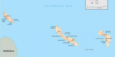 Map of Netherlands Antilles