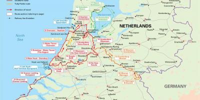 Netherlands cycle routes map
