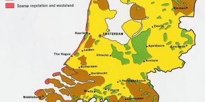 Map of Netherlands forests