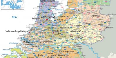 Holland Netherlands map