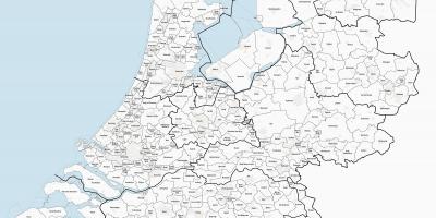 Holland municipalities map
