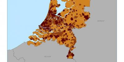 Netherlands population density map
