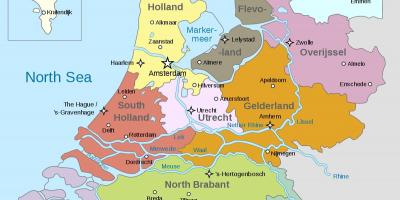 Map of Netherlands regions