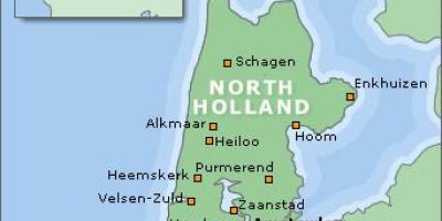 Map of north Holland